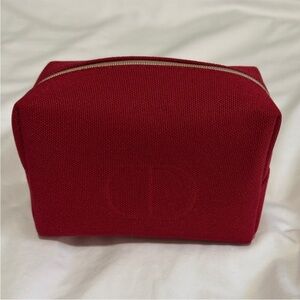 Dior  Red Makeup Bag